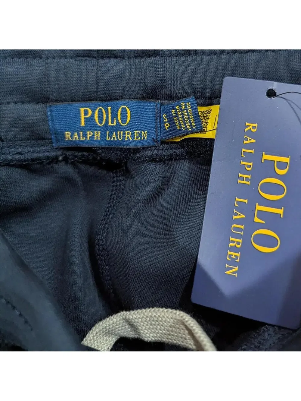 Polo Ralph Lauren Fleece Drawstring Pants Navy S NWT Cotton Pony